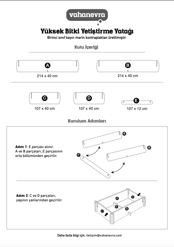 Yüksek bitki yetiştirme yatağı