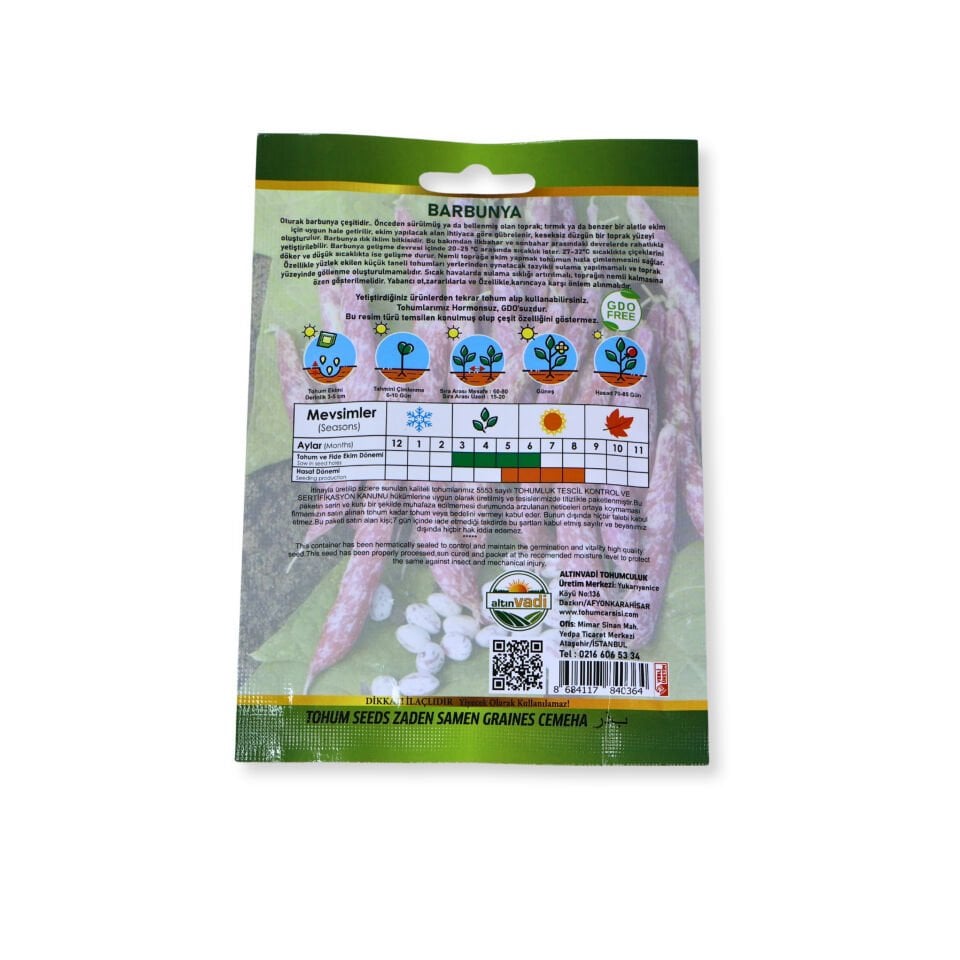 Oturak barbunya tohumu - net 25 gr