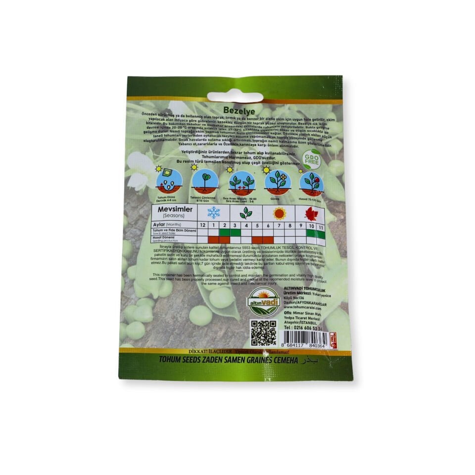 Bezelye tohumu - 75 adet