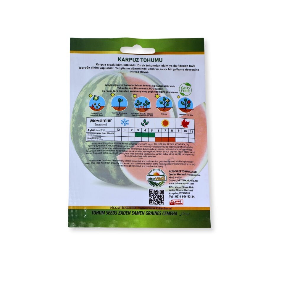 Karpuz tohumu (crimson sweet) - 150 adet