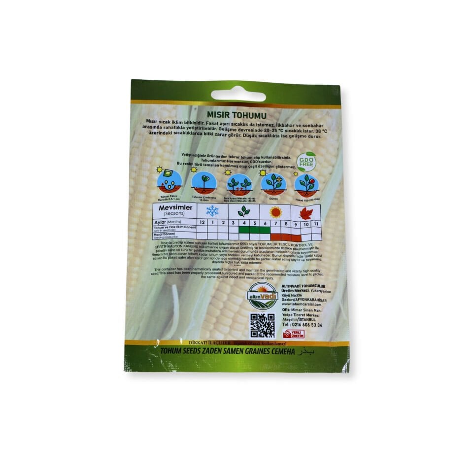 Mısır tohumu (tatlı-süt) - 10 gr