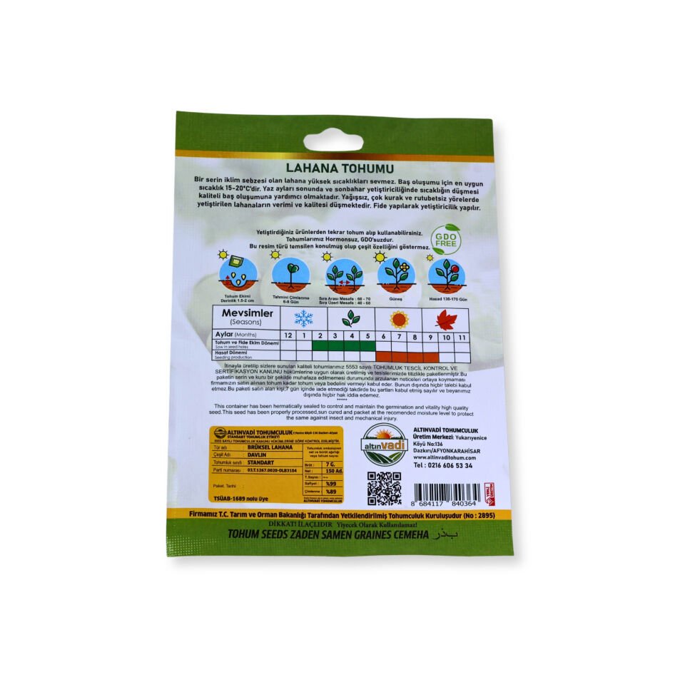 Brüksel lahana tohumu