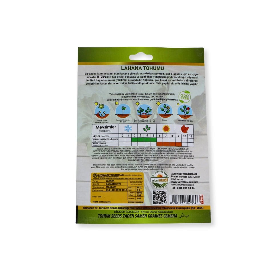 Lahana tohumu (Karadeniz)