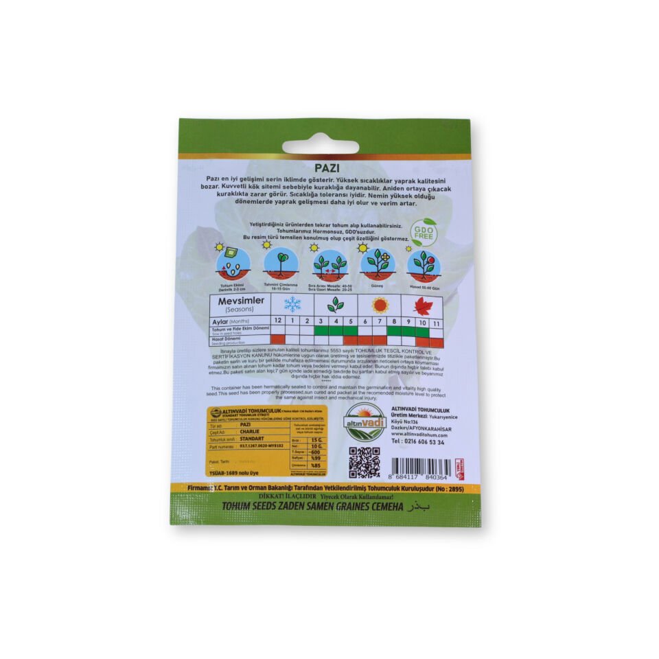 Pazı tohumu - 600 adet