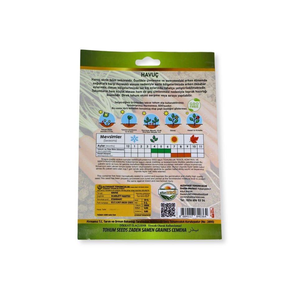 Havuç tohumu (nantes)