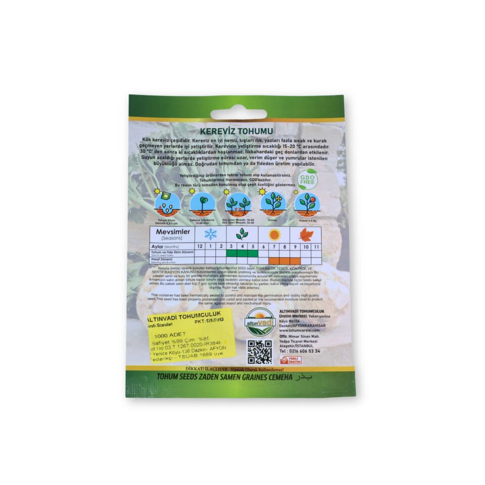 Kereviz tohumu - 1000 adet