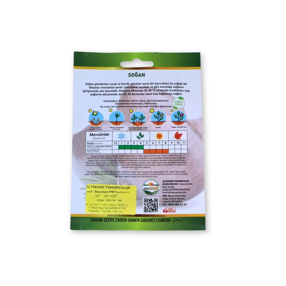 Soğan (mor) tohumu - 6000 adet