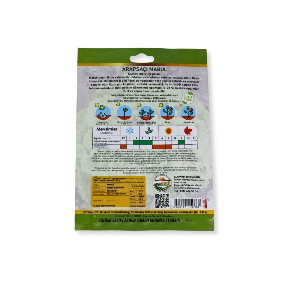 Kıvırcık tohumu (arapsaçı) - 3500 adet