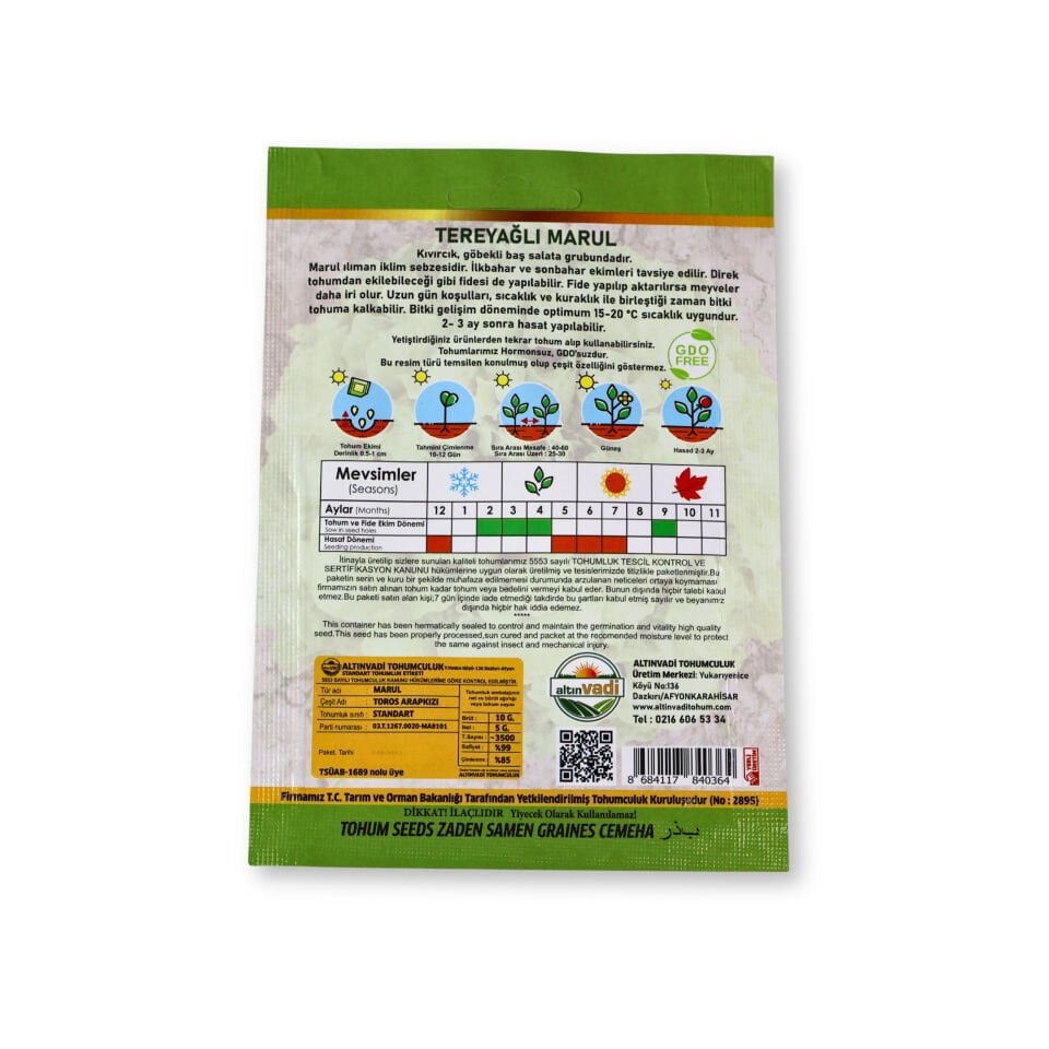 Marul tohumu (tereyağlı) - 3500 adet