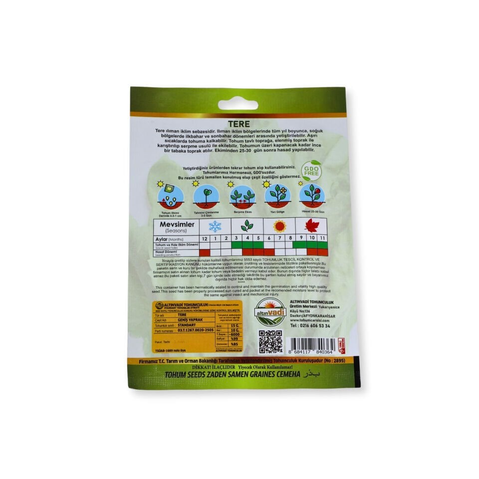 Tere tohumu - 6000 adet