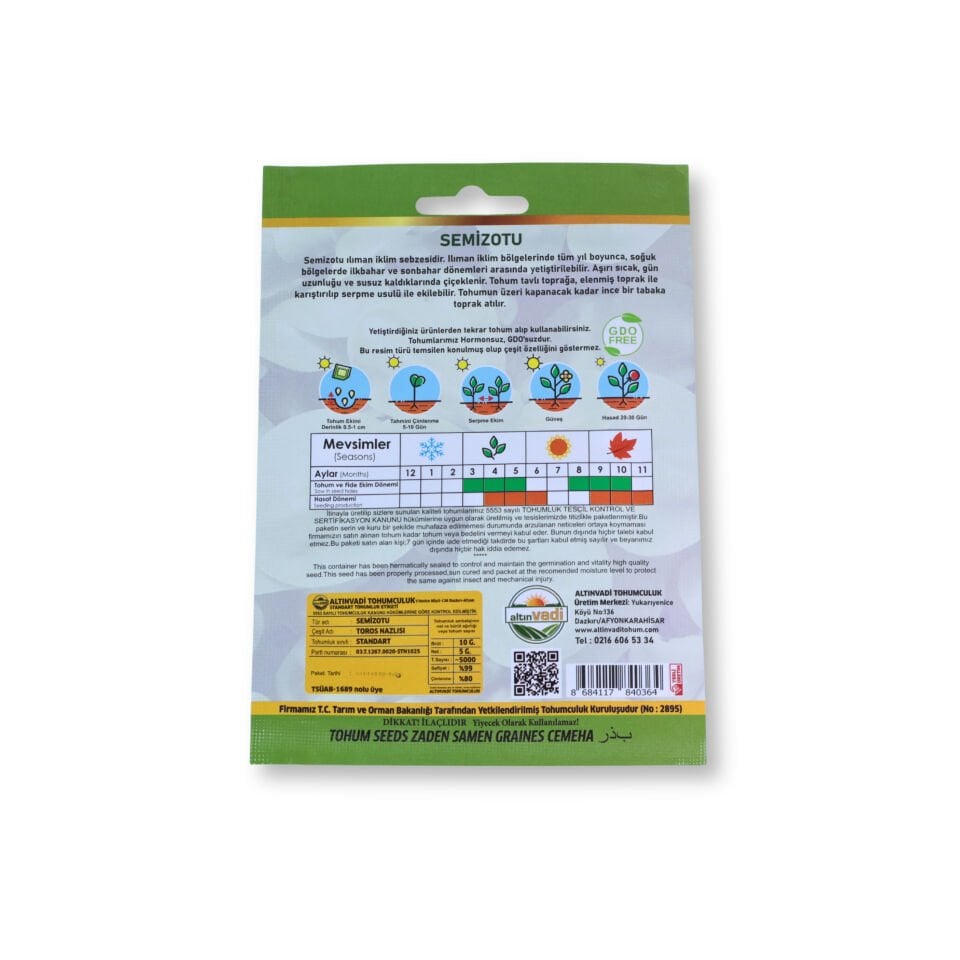 Semizotu tohumu - 5000 adet