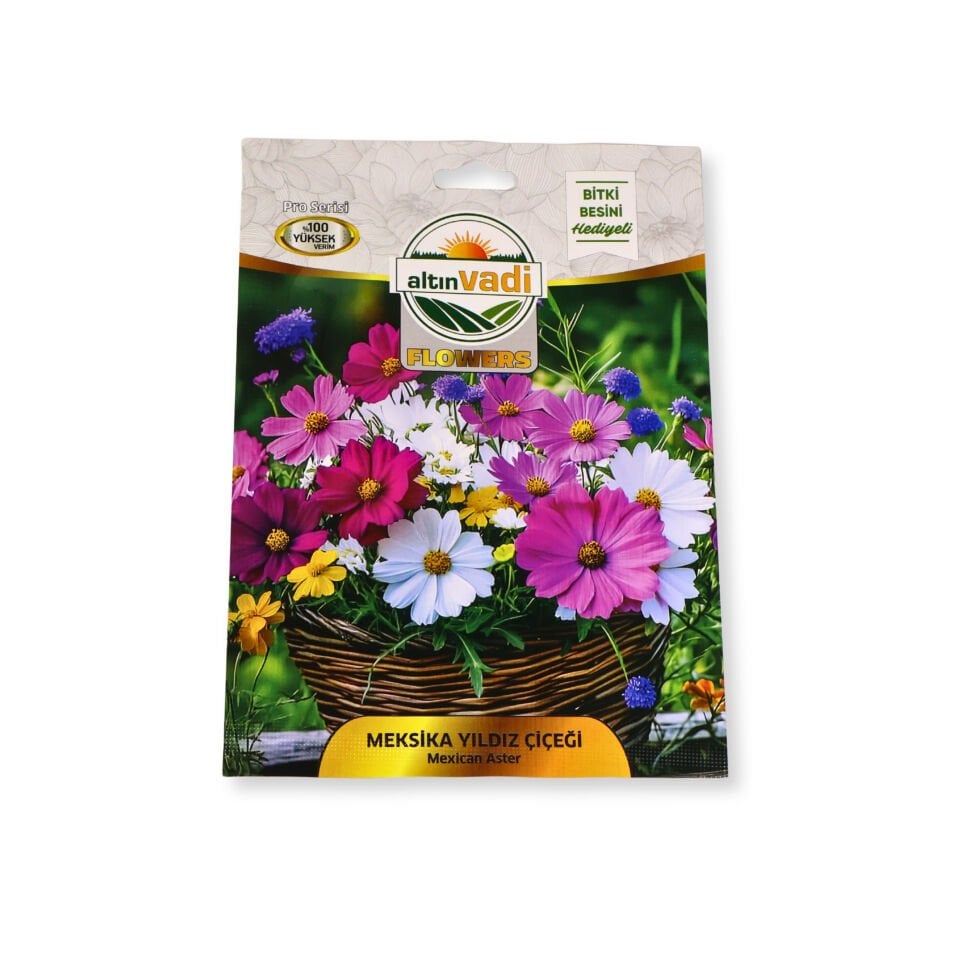 Meksika yıldızı çiçeği tohumu (Mexican aster) - 25 adet