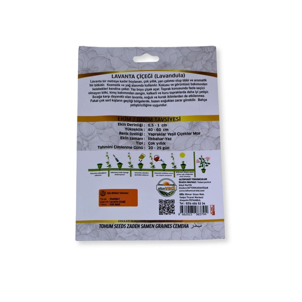Lavanta tohumu (Lavandula) - 100 adet