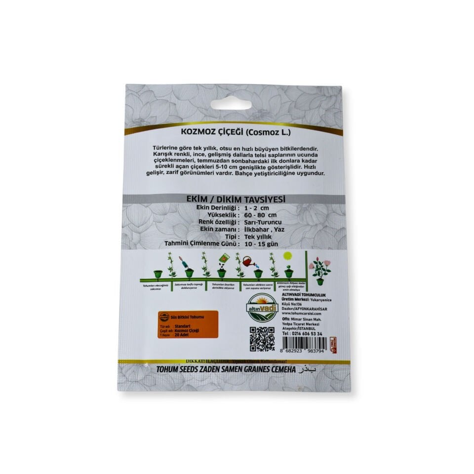 Kozmos çiçeği tohumu