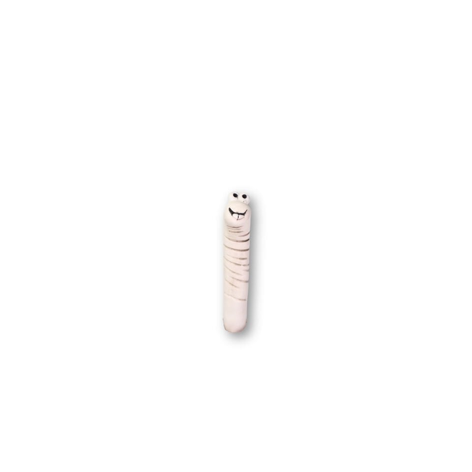 Seramik saksı süsü solucan 10 cm