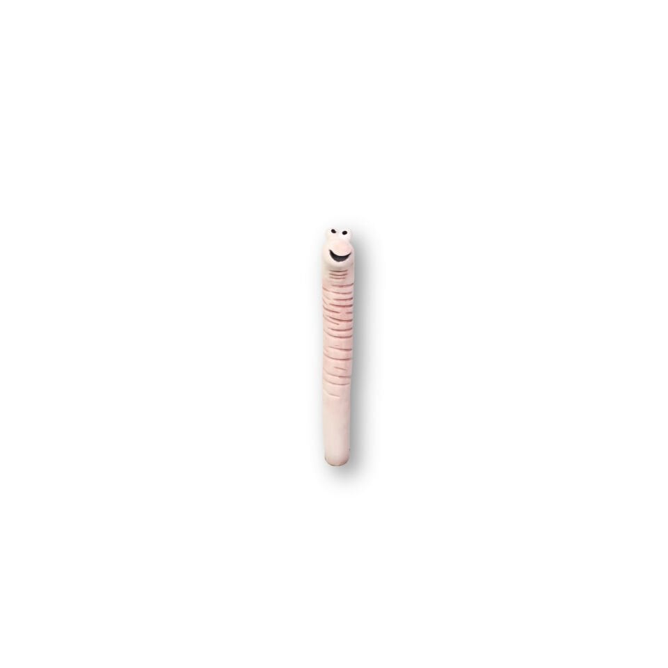 Seramik saksı süsü solucan 15 cm