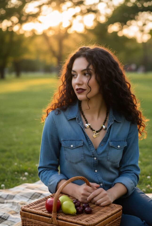 Armut, kiraz, elma gümüş kolye