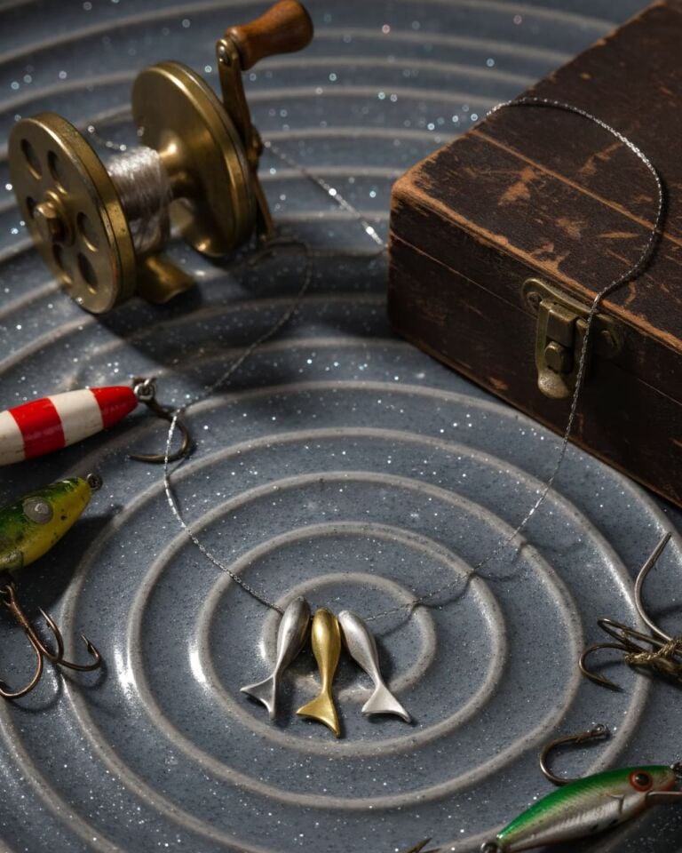 3'lü balık gümüş kolye