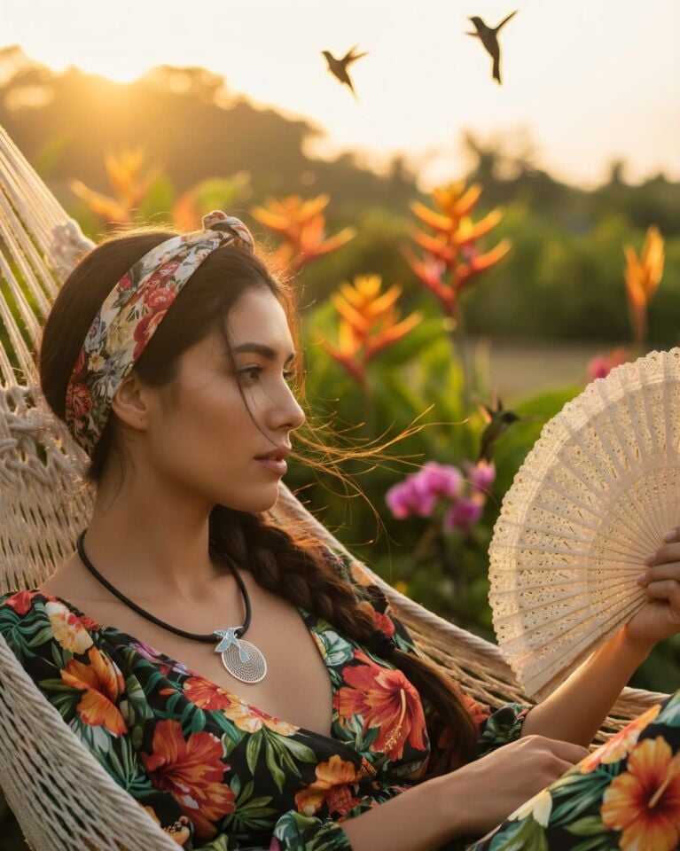 Telkari sinek kuşu gümüş kolye