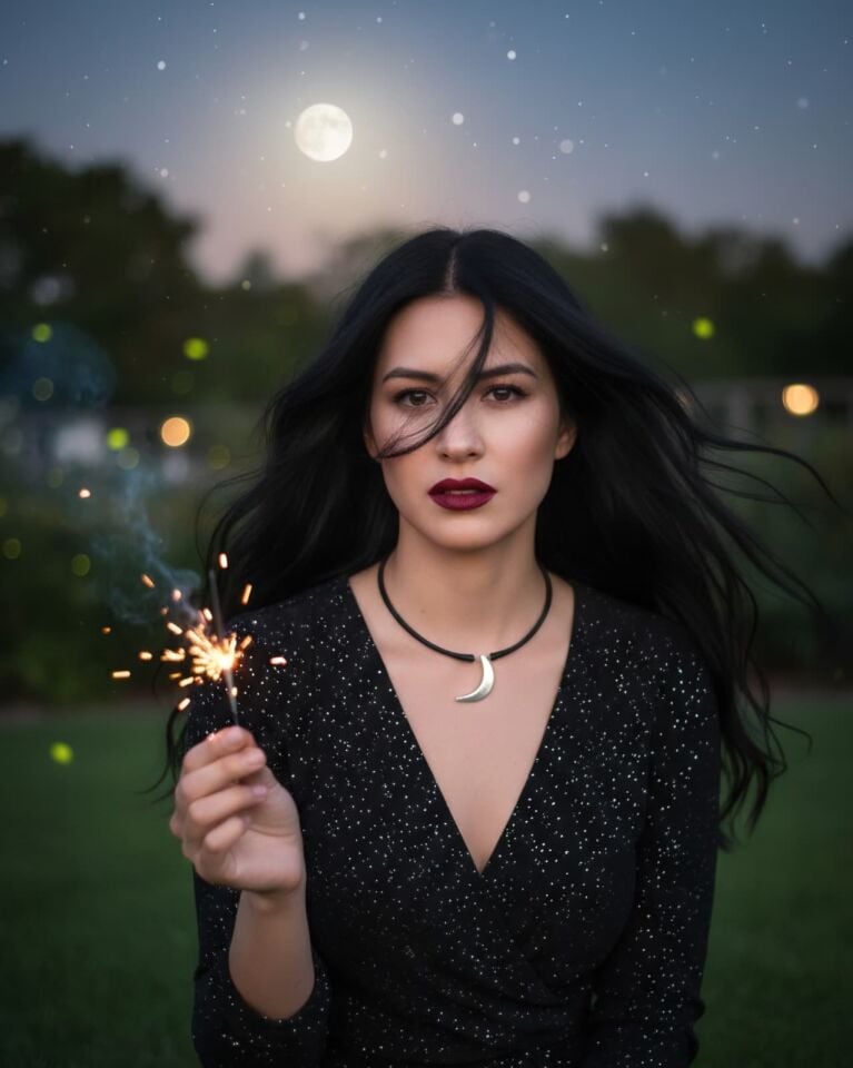 Hilal gümüş kolye