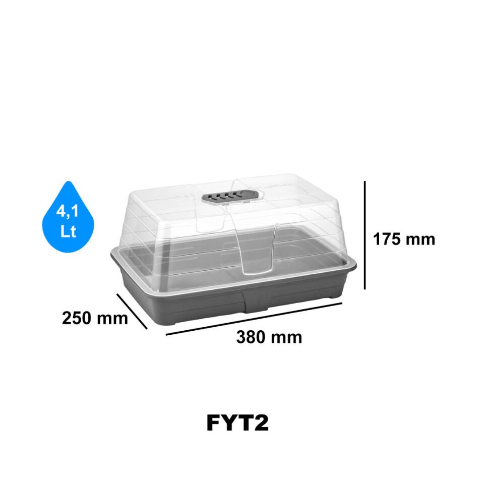Fide Yetiştirme Fanusu Büyük Boy 2 No Antrasit