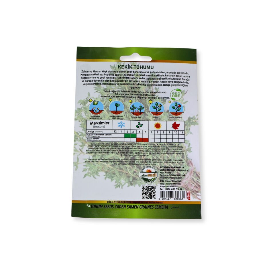 Ortaboy altın kekik  fidesi