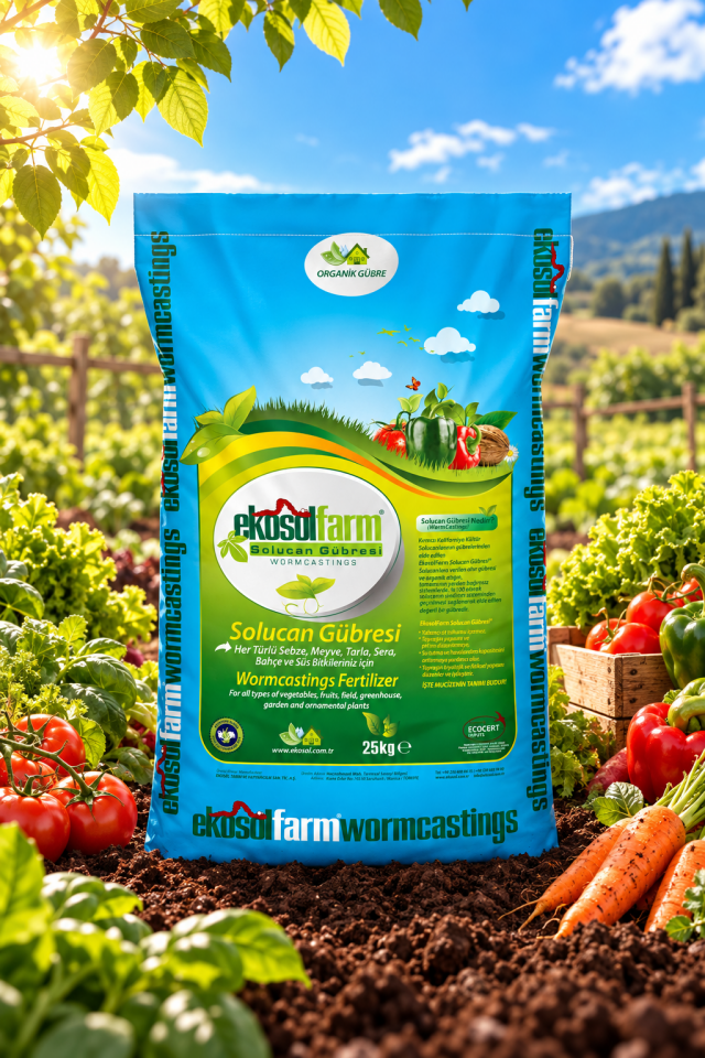 EkosolFarm Solucan Gübresi 25 kg