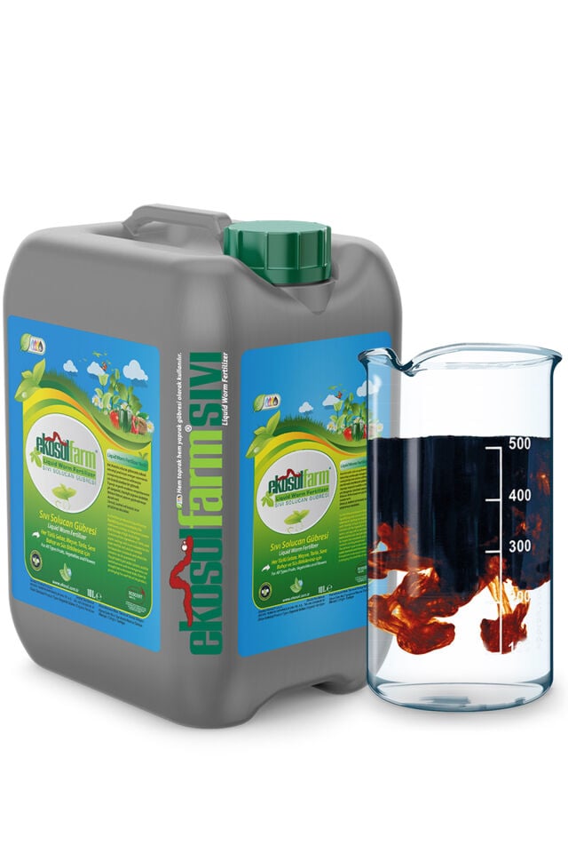 EkosolFarm Sıvı Solucan Gübresi 10 Litre | Organik Bitki Besleme