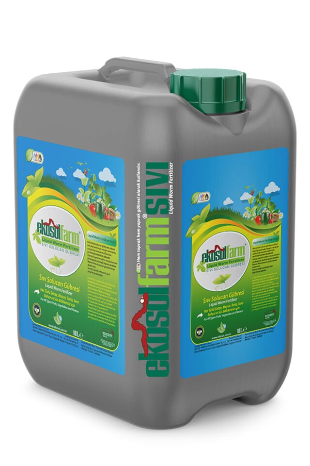 EkosolFarm Sıvı Solucan Gübresi 10 Litre | Organik Bitki Besleme