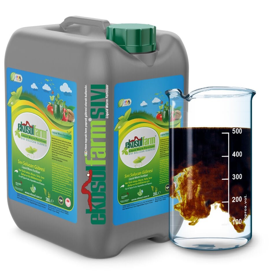 EkosolFarm Sıvı Solucan Gübresi 20 Litre | Organik Bitki Besleme
