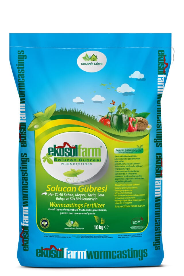 EkosolFarm Solucan Gübresi 10 kg