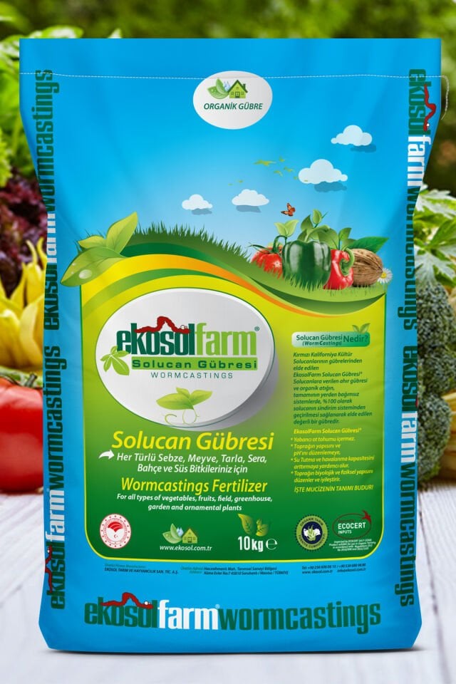 EkosolFarm Solucan Gübresi 10 kg